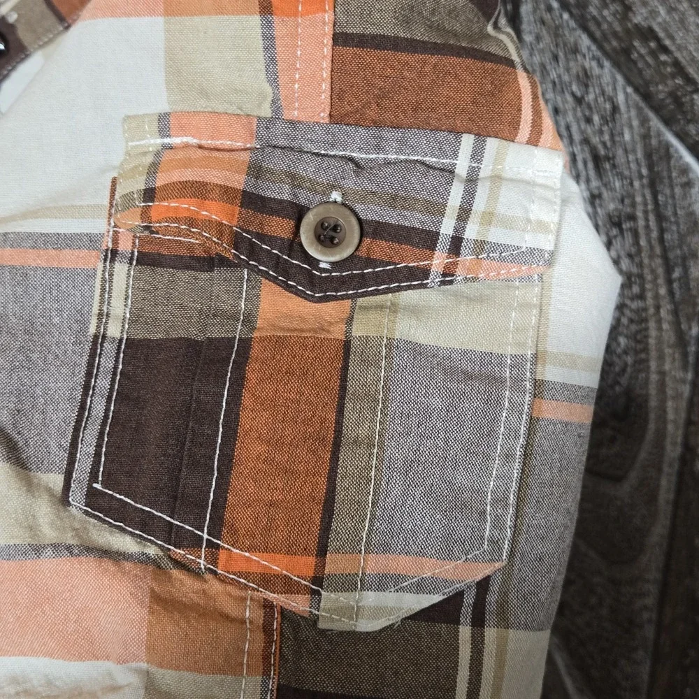 Caters Orange &‎ Brown Plaid Shorts Size 5